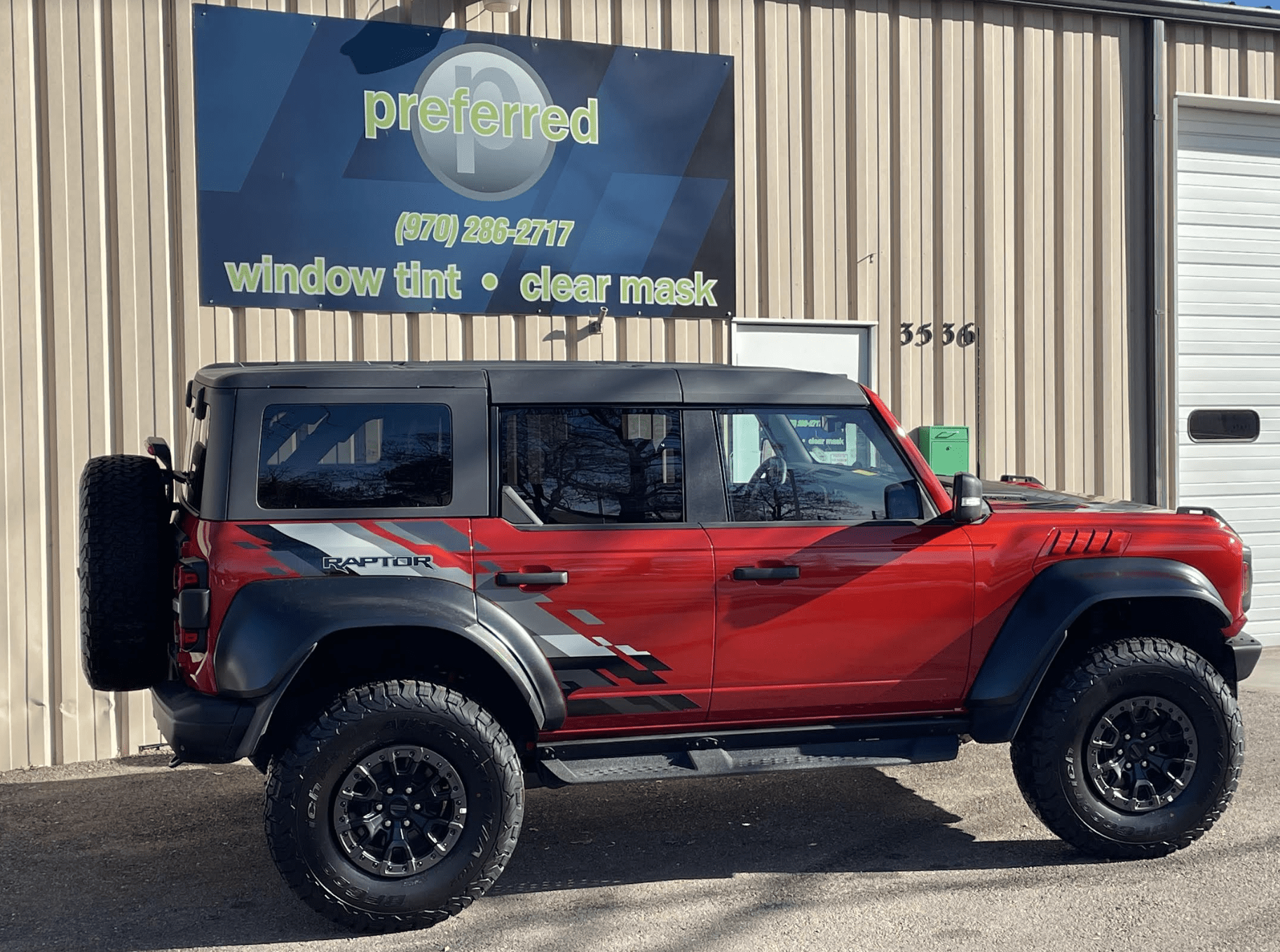 Ford Bronco Raptor Pre-Tint